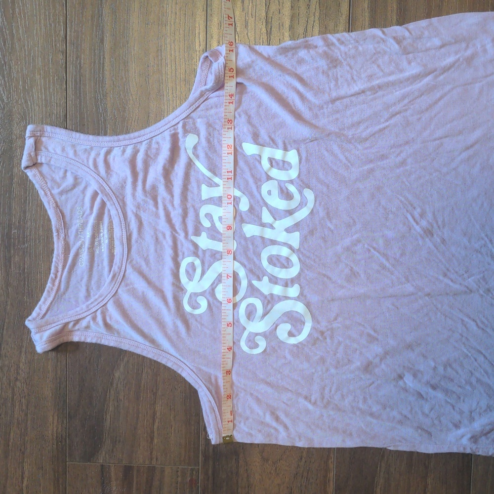 Stay Stoked Orchid Purple Pink Tank Top - Picture 3 of 5